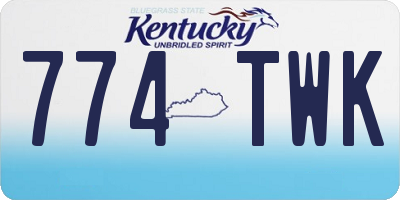 KY license plate 774TWK