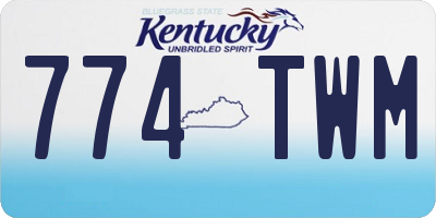 KY license plate 774TWM