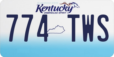 KY license plate 774TWS