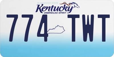KY license plate 774TWT