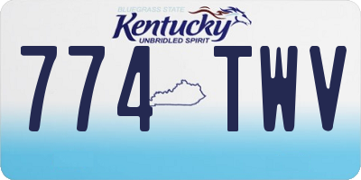 KY license plate 774TWV