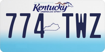 KY license plate 774TWZ