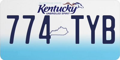 KY license plate 774TYB