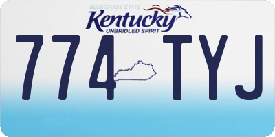 KY license plate 774TYJ
