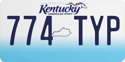KY license plate 774TYP