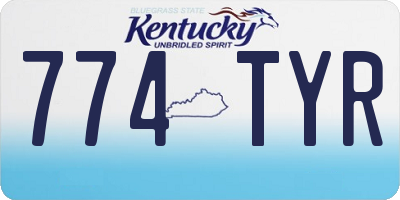 KY license plate 774TYR