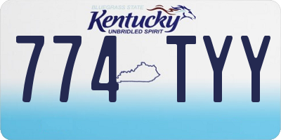 KY license plate 774TYY