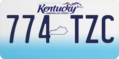 KY license plate 774TZC