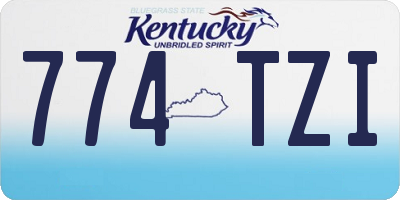 KY license plate 774TZI