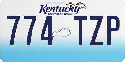 KY license plate 774TZP