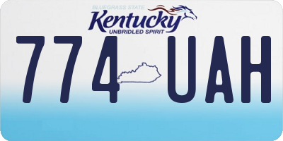 KY license plate 774UAH