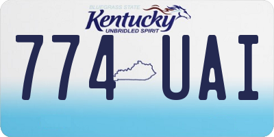 KY license plate 774UAI