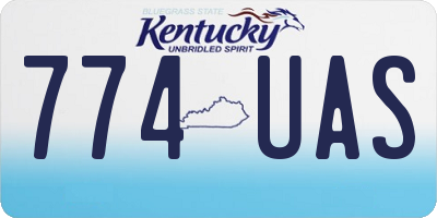 KY license plate 774UAS