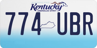 KY license plate 774UBR