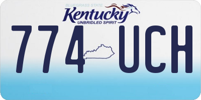 KY license plate 774UCH