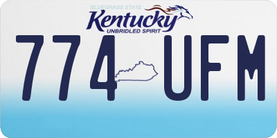 KY license plate 774UFM