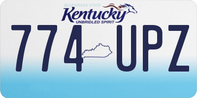 KY license plate 774UPZ