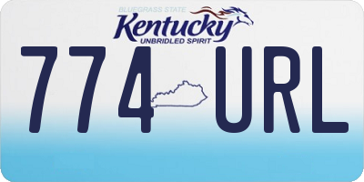 KY license plate 774URL