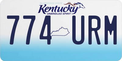 KY license plate 774URM