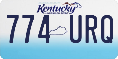 KY license plate 774URQ
