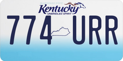 KY license plate 774URR