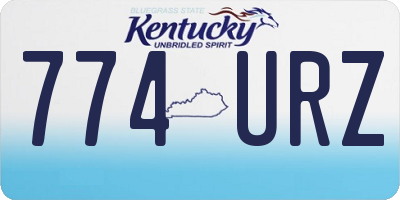 KY license plate 774URZ