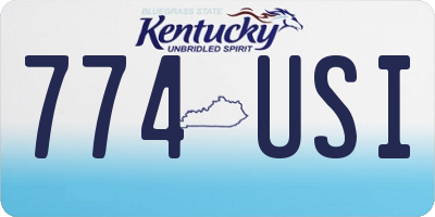 KY license plate 774USI