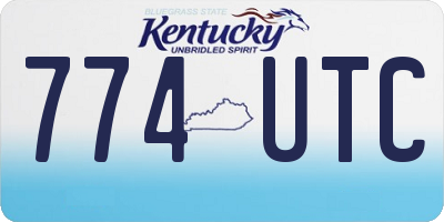 KY license plate 774UTC