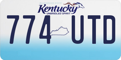 KY license plate 774UTD