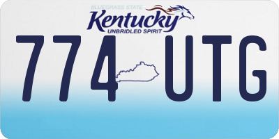 KY license plate 774UTG