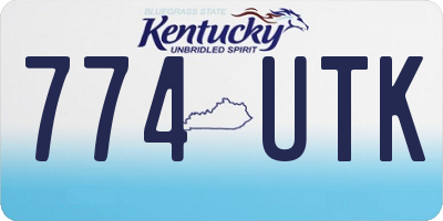 KY license plate 774UTK