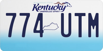 KY license plate 774UTM