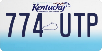 KY license plate 774UTP