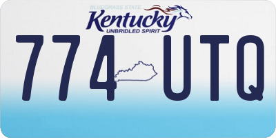 KY license plate 774UTQ
