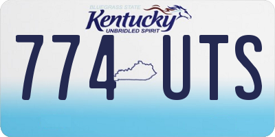 KY license plate 774UTS