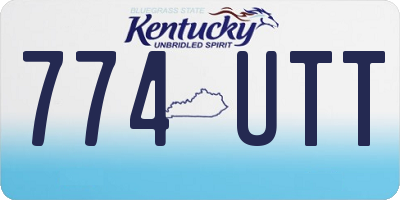 KY license plate 774UTT