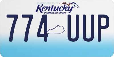 KY license plate 774UUP