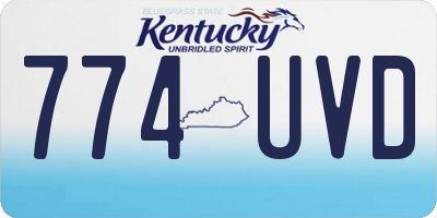 KY license plate 774UVD