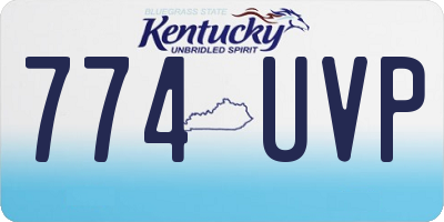 KY license plate 774UVP