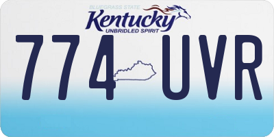 KY license plate 774UVR