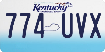 KY license plate 774UVX