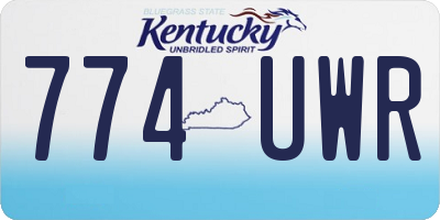 KY license plate 774UWR