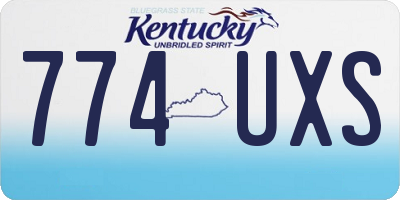 KY license plate 774UXS