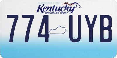 KY license plate 774UYB
