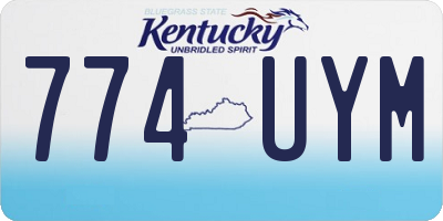 KY license plate 774UYM
