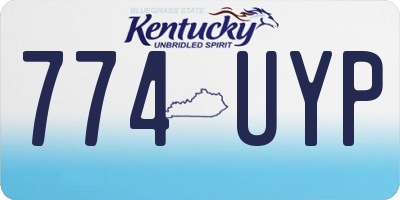 KY license plate 774UYP