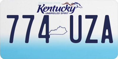 KY license plate 774UZA