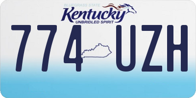 KY license plate 774UZH