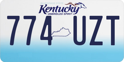 KY license plate 774UZT