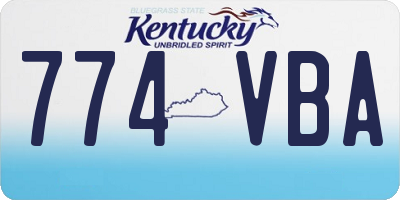 KY license plate 774VBA